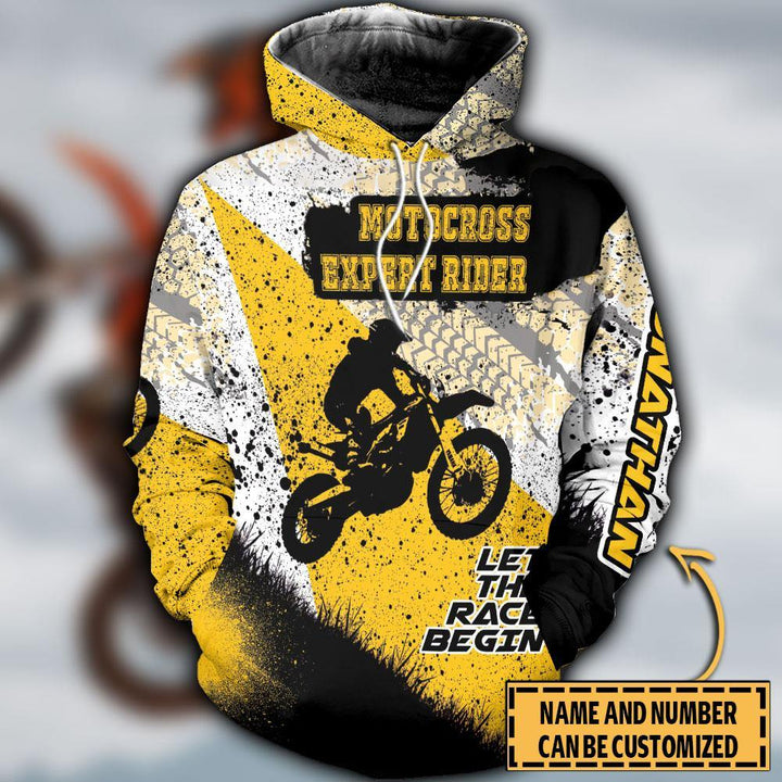 Motocross Name Personalized Hoodie Dbq0821A02Asa - Unitrophy