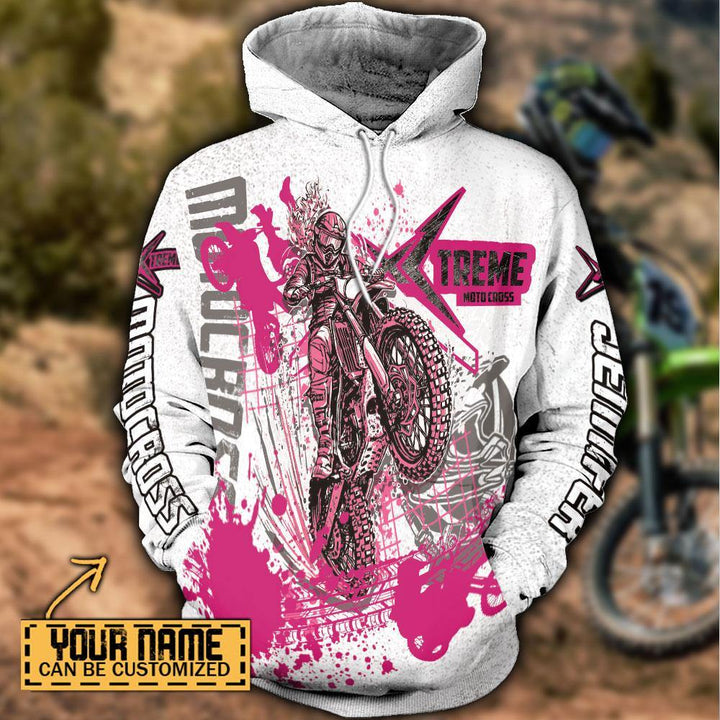 Motocross Name Personalized All Over Print Hoodie Dbq0824B01Adp - Unitrophy