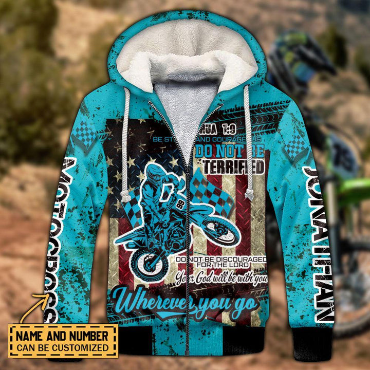 Motocross Name & Number Personalized All Over Print Hoodie Dbq0826S01Adp - Unitrophy