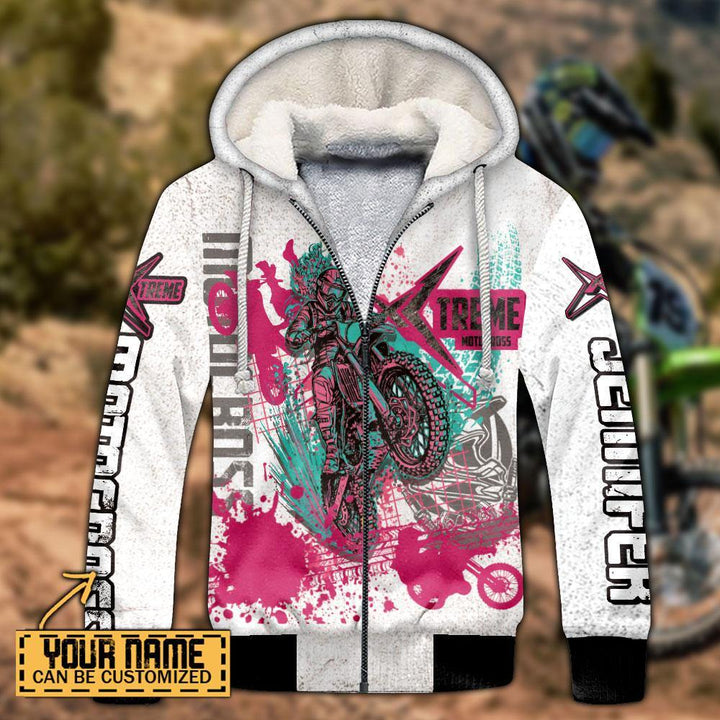 Motocross Name Personalized All Over Print Hoodie Dbq0824B01Adp - Unitrophy