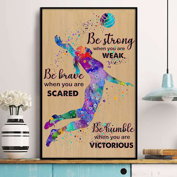 Volleyball Poster, Canvas Vintage Style NTB0407B04