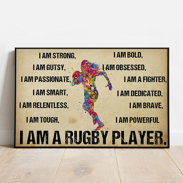 Rugby Poster, Canvas Rugby Gifts NTB0517B15
