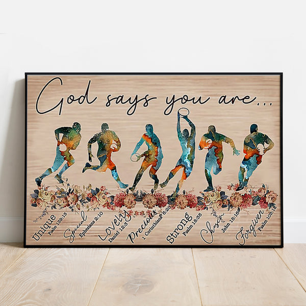 Rugby Poster, Canvas Rugby Gifts NTB0517B18