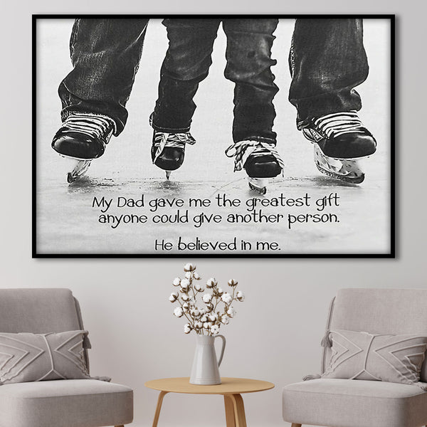 Ice Hockey Poster, Canvas Hockey Gifts For Dad NTB0522B11