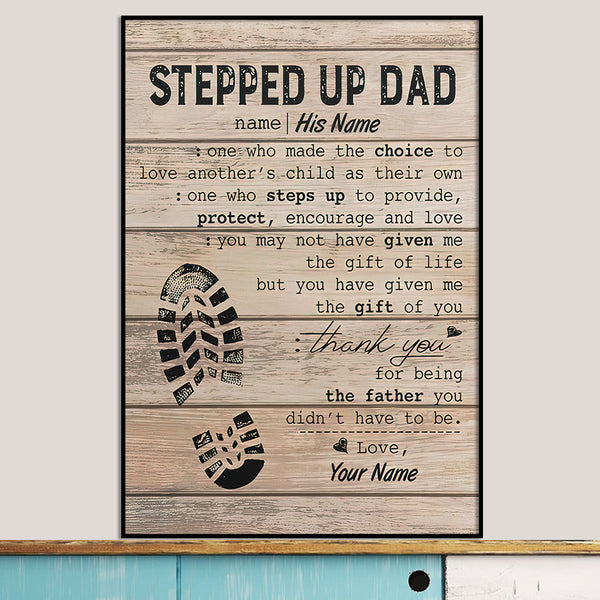 Family Poster, Canvas Gift For Dad/Grandpa, Happy Father'S Day NTT0802B05
