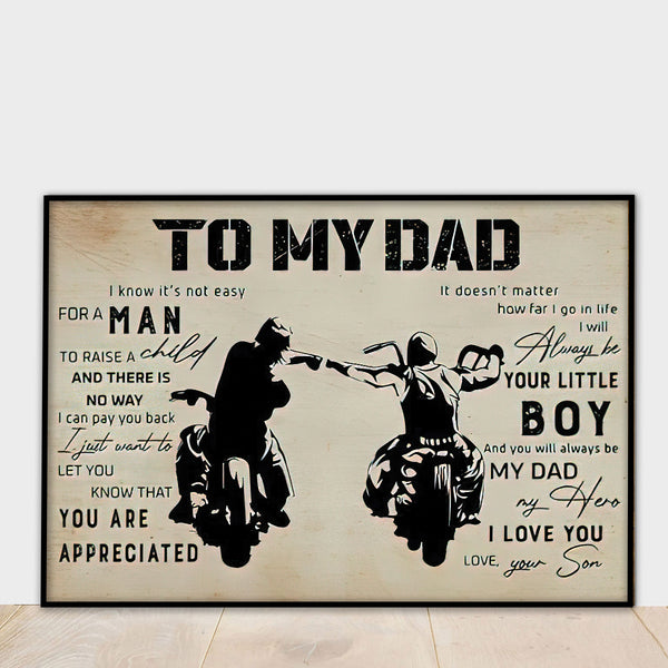 Family Poster, Canvas Gift For Dad/Grandpa, Happy Father'S Day NTT0802B07