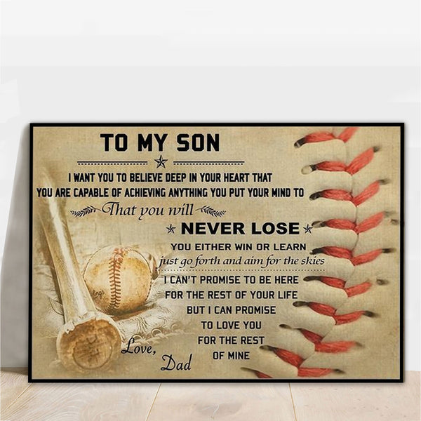 Baseball Poster, Canvas Vintage Style, Baseball Gifts NTB0310B16CL